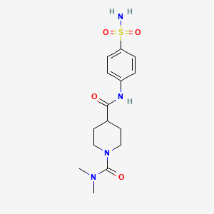 N~4~-[4-(aminosulfonyl)phenyl]-N~1~,N~1~-dimethyl-1,4-piperidinedicarboxamide