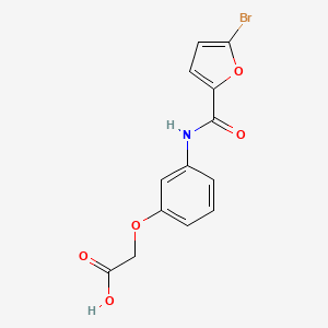 {3-[(5-bromo-2-furoyl)amino]phenoxy}acetic acid