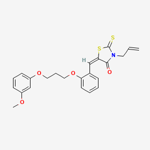 3-allyl-5-{2-[3-(3-methoxyphenoxy)propoxy]benzylidene}-2-thioxo-1,3-thiazolidin-4-one