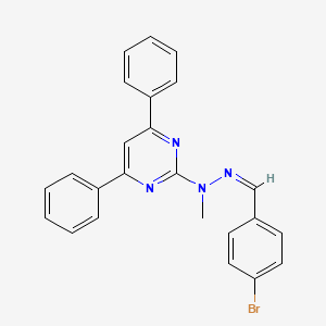 4-bromobenzaldehyde (4,6-diphenyl-2-pyrimidinyl)(methyl)hydrazone