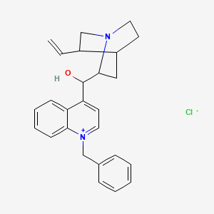 molecular formula C26H29ClN2O B5306294 1'-benzylcinchonan-1'-ium-9-ol chloride 