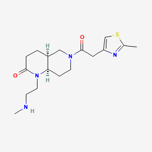 rel-(4aS,8aR)-1-[2-(methylamino)ethyl]-6-[(2-methyl-1,3-thiazol-4-yl)acetyl]octahydro-1,6-naphthyridin-2(1H)-one hydrochloride