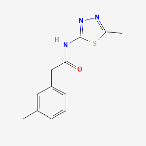 2-(3-methylphenyl)-N-(5-methyl-1,3,4-thiadiazol-2-yl)acetamide