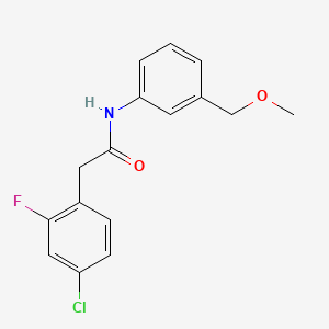 2-(4-chloro-2-fluorophenyl)-N-[3-(methoxymethyl)phenyl]acetamide