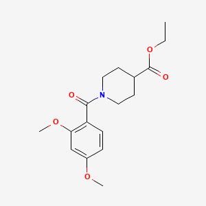 molecular formula C17H23NO5 B5306376 ethyl 1-(2,4-dimethoxybenzoyl)-4-piperidinecarboxylate 