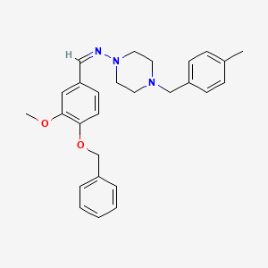 N-[4-(benzyloxy)-3-methoxybenzylidene]-4-(4-methylbenzyl)-1-piperazinamine