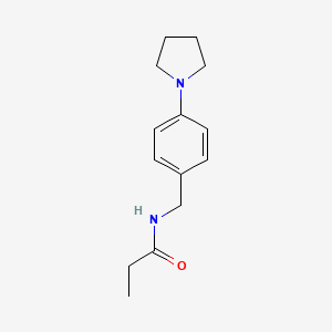 N-[4-(1-pyrrolidinyl)benzyl]propanamide