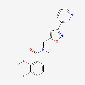 3-fluoro-2-methoxy-N-methyl-N-[(3-pyridin-3-ylisoxazol-5-yl)methyl]benzamide