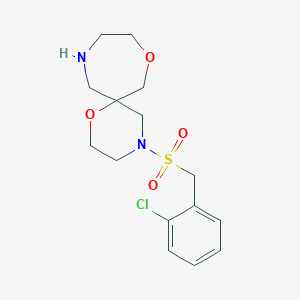 4-[(2-chlorobenzyl)sulfonyl]-1,8-dioxa-4,11-diazaspiro[5.6]dodecane