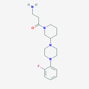 (3-{3-[4-(2-fluorophenyl)-1-piperazinyl]-1-piperidinyl}-3-oxopropyl)amine dihydrochloride