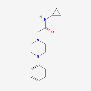 N-cyclopropyl-2-(4-phenyl-1-piperazinyl)acetamide