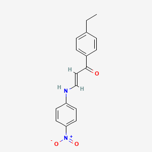 1-(4-ethylphenyl)-3-[(4-nitrophenyl)amino]-2-propen-1-one