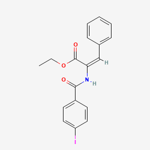 ethyl 2-[(4-iodobenzoyl)amino]-3-phenylacrylate