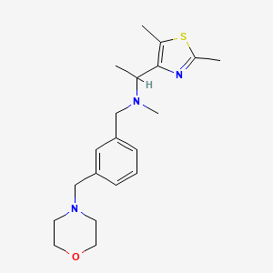 1-(2,5-dimethyl-1,3-thiazol-4-yl)-N-methyl-N-[3-(4-morpholinylmethyl)benzyl]ethanamine