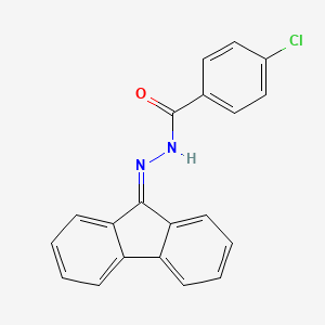 4-chloro-N'-9H-fluoren-9-ylidenebenzohydrazide