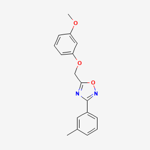 5-[(3-methoxyphenoxy)methyl]-3-(3-methylphenyl)-1,2,4-oxadiazole