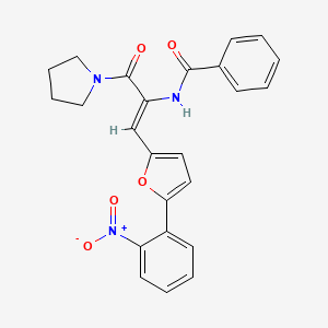 N-[2-[5-(2-nitrophenyl)-2-furyl]-1-(1-pyrrolidinylcarbonyl)vinyl]benzamide