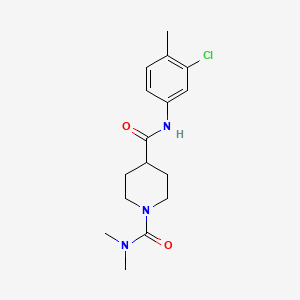 N~4~-(3-chloro-4-methylphenyl)-N~1~,N~1~-dimethyl-1,4-piperidinedicarboxamide