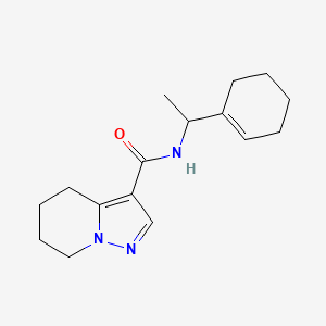 N-(1-cyclohex-1-en-1-ylethyl)-4,5,6,7-tetrahydropyrazolo[1,5-a]pyridine-3-carboxamide