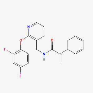 N-{[2-(2,4-difluorophenoxy)pyridin-3-yl]methyl}-2-phenylpropanamide