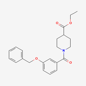 ethyl 1-[3-(benzyloxy)benzoyl]piperidine-4-carboxylate