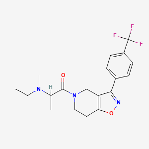 N-ethyl-N-methyl-1-oxo-1-[3-[4-(trifluoromethyl)phenyl]-6,7-dihydroisoxazolo[4,5-c]pyridin-5(4H)-yl]propan-2-amine