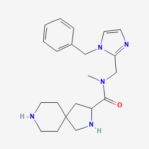 N-[(1-benzyl-1H-imidazol-2-yl)methyl]-N-methyl-2,8-diazaspiro[4.5]decane-3-carboxamide dihydrochloride