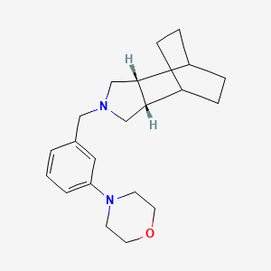 (1R*,2R*,6S*,7S*)-4-[3-(4-morpholinyl)benzyl]-4-azatricyclo[5.2.2.0~2,6~]undecane