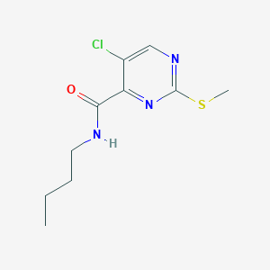 molecular formula C10H14ClN3OS B5306991 N-butyl-5-chloro-2-(methylthio)pyrimidine-4-carboxamide 