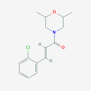 4-[3-(2-chlorophenyl)acryloyl]-2,6-dimethylmorpholine