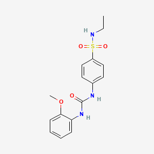 molecular formula C16H19N3O4S B5307014 N-ethyl-4-({[(2-methoxyphenyl)amino]carbonyl}amino)benzenesulfonamide 