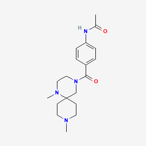 N-{4-[(1,9-dimethyl-1,4,9-triazaspiro[5.5]undec-4-yl)carbonyl]phenyl}acetamide