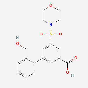 2'-(hydroxymethyl)-5-(morpholin-4-ylsulfonyl)biphenyl-3-carboxylic acid