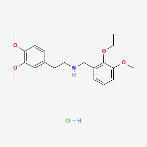 molecular formula C20H28ClNO4 B5307057 [2-(3,4-dimethoxyphenyl)ethyl](2-ethoxy-3-methoxybenzyl)amine hydrochloride 