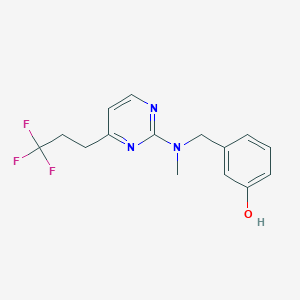 3-({methyl[4-(3,3,3-trifluoropropyl)pyrimidin-2-yl]amino}methyl)phenol