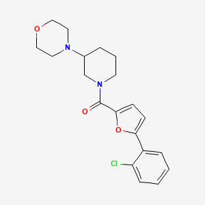 4-{1-[5-(2-chlorophenyl)-2-furoyl]-3-piperidinyl}morpholine