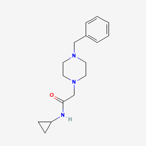 2-(4-benzyl-1-piperazinyl)-N-cyclopropylacetamide