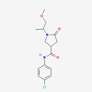 N-(4-chlorophenyl)-1-(2-methoxy-1-methylethyl)-5-oxopyrrolidine-3-carboxamide