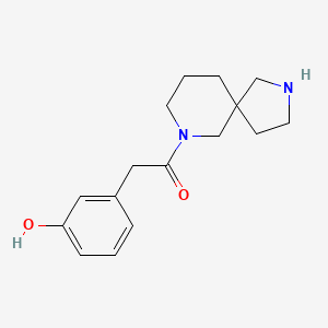 molecular formula C16H22N2O2 B5307194 3-[2-(2,7-diazaspiro[4.5]dec-7-yl)-2-oxoethyl]phenol 