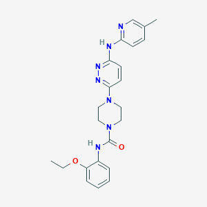 N-(2-ethoxyphenyl)-4-{6-[(5-methyl-2-pyridinyl)amino]-3-pyridazinyl}-1-piperazinecarboxamide