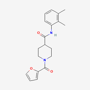 molecular formula C19H22N2O3 B5307237 N-(2,3-dimethylphenyl)-1-(2-furoyl)piperidine-4-carboxamide 