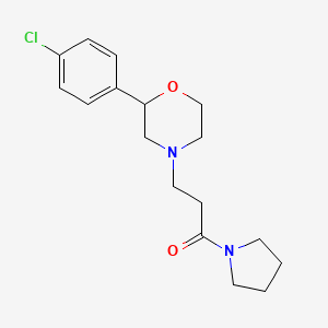 2-(4-chlorophenyl)-4-(3-oxo-3-pyrrolidin-1-ylpropyl)morpholine