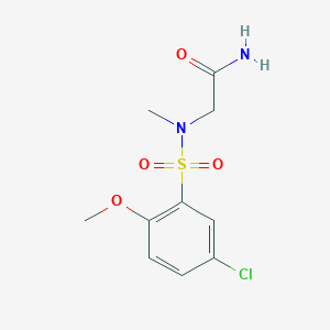 N~2~-[(5-chloro-2-methoxyphenyl)sulfonyl]-N~2~-methylglycinamide