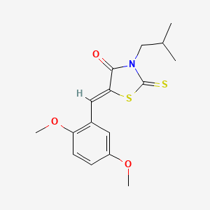 5-(2,5-dimethoxybenzylidene)-3-isobutyl-2-thioxo-1,3-thiazolidin-4-one