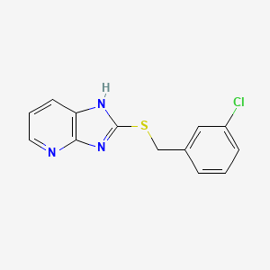 molecular formula C13H10ClN3S B5307312 2-[(3-chlorobenzyl)thio]-3H-imidazo[4,5-b]pyridine 