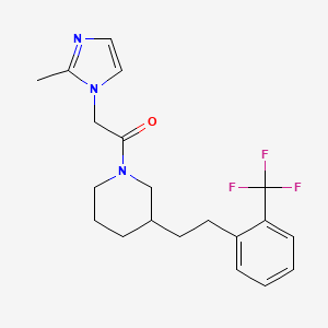 1-[(2-methyl-1H-imidazol-1-yl)acetyl]-3-{2-[2-(trifluoromethyl)phenyl]ethyl}piperidine