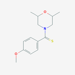 4-[(4-methoxyphenyl)carbonothioyl]-2,6-dimethylmorpholine