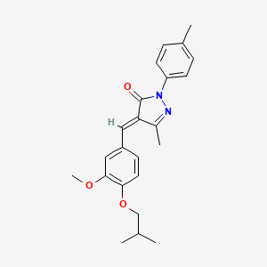 4-(4-isobutoxy-3-methoxybenzylidene)-5-methyl-2-(4-methylphenyl)-2,4-dihydro-3H-pyrazol-3-one