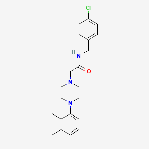 N-(4-chlorobenzyl)-2-[4-(2,3-dimethylphenyl)-1-piperazinyl]acetamide