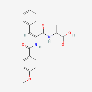 N-{2-[(4-methoxybenzoyl)amino]-3-phenylacryloyl}alanine